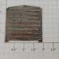 Acme 0803-30 S Scale Unfinished Stamped Metal Freight Car End