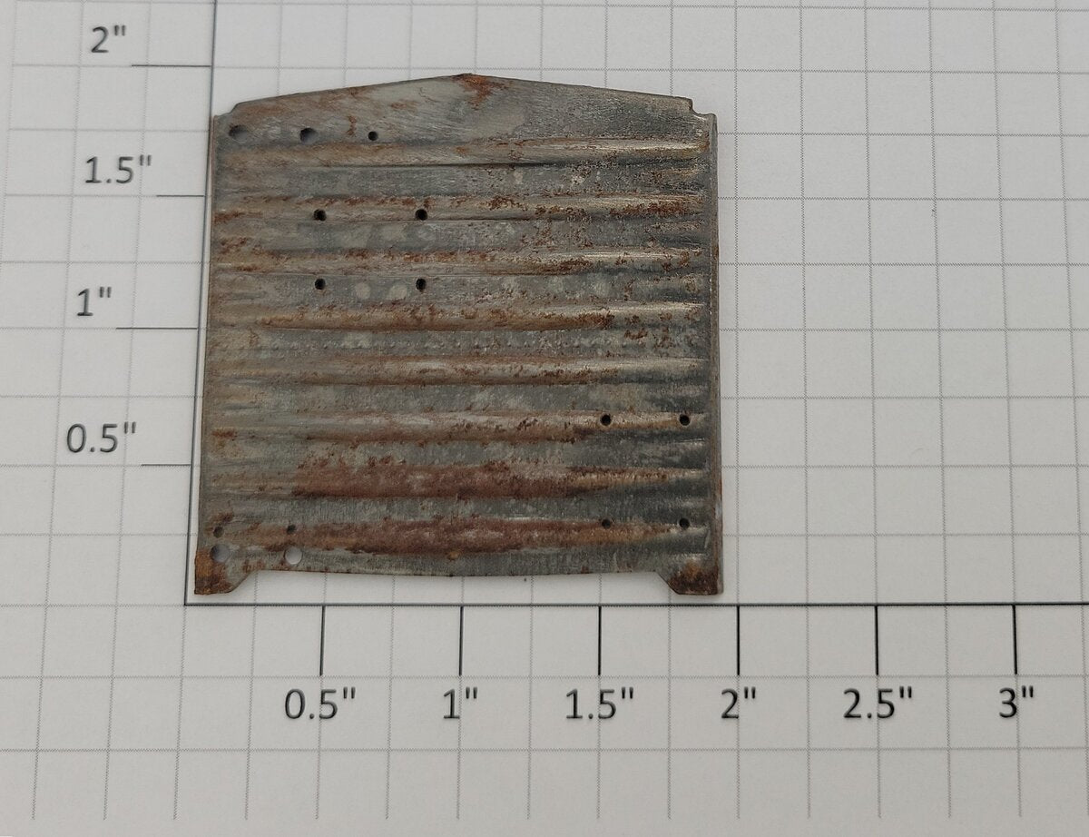 Acme 0803-30 S Scale Unfinished Stamped Metal Freight Car End