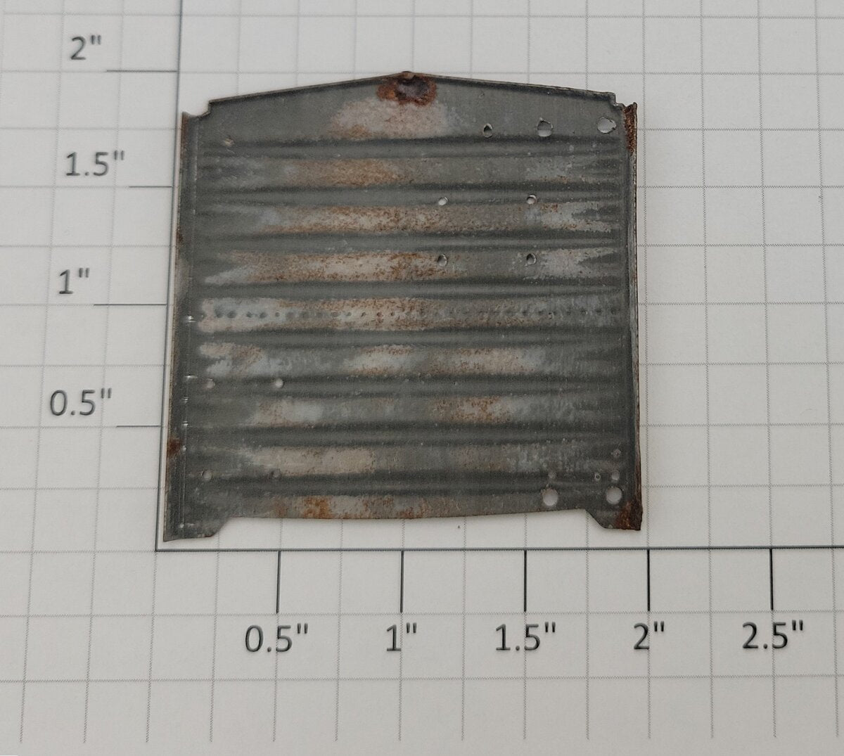 Acme 0803-30 S Scale Unfinished Stamped Metal Freight Car End