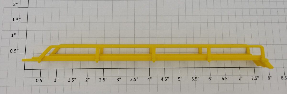 Acme 0803-35 O Scale Plastic Yellow Firetruck Ladder