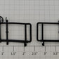 Acme 0803-38 O Gauge Plastic Caboose End Rails (Set of 2)