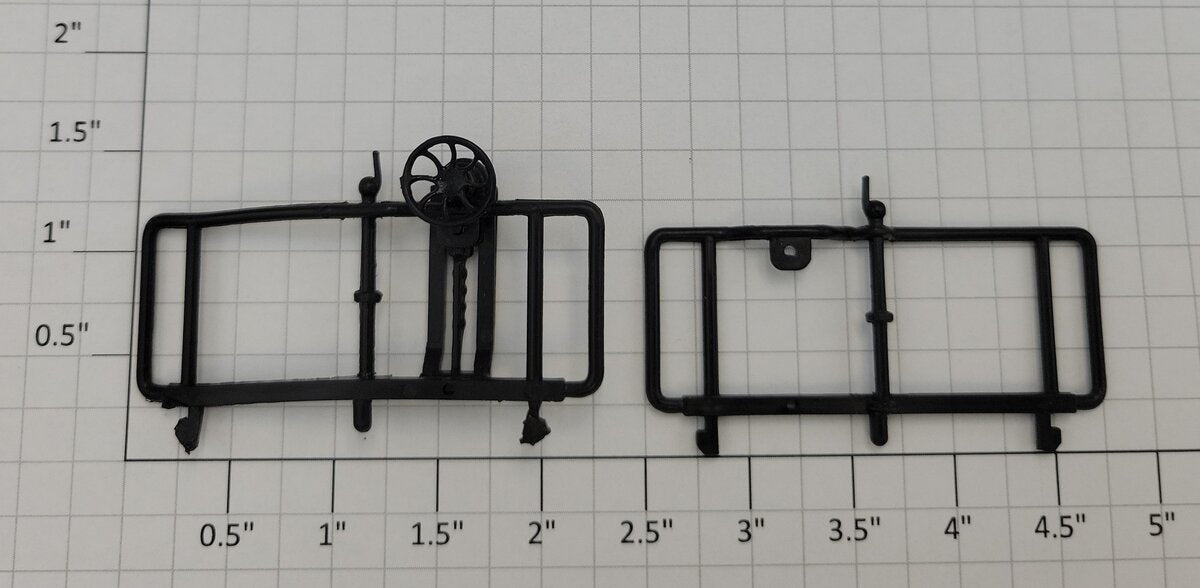 Acme 0803-38 O Gauge Plastic Caboose End Rails (Set of 2)