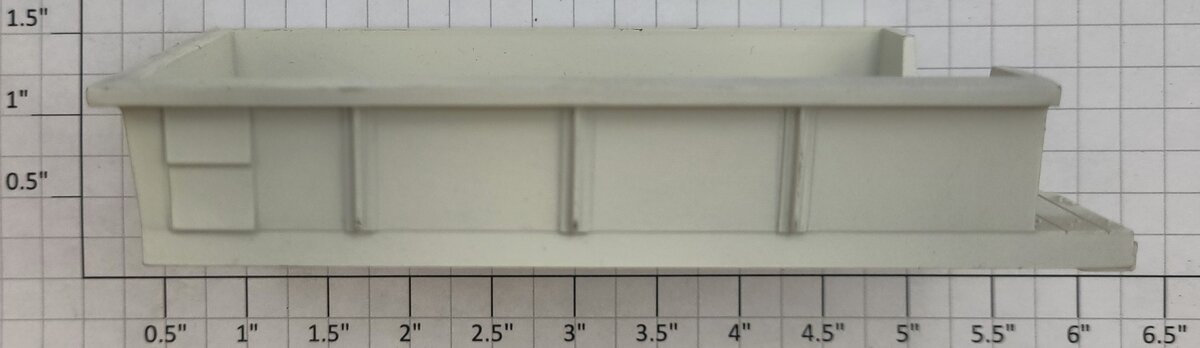 Lionel 6814-4 White Plastic Caboose Tray without Decals