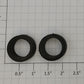Life Like 9016-5 HO Deluxe Slot Car Rear Tires w/ Tread 23.25mm OD x 16.5mm ID