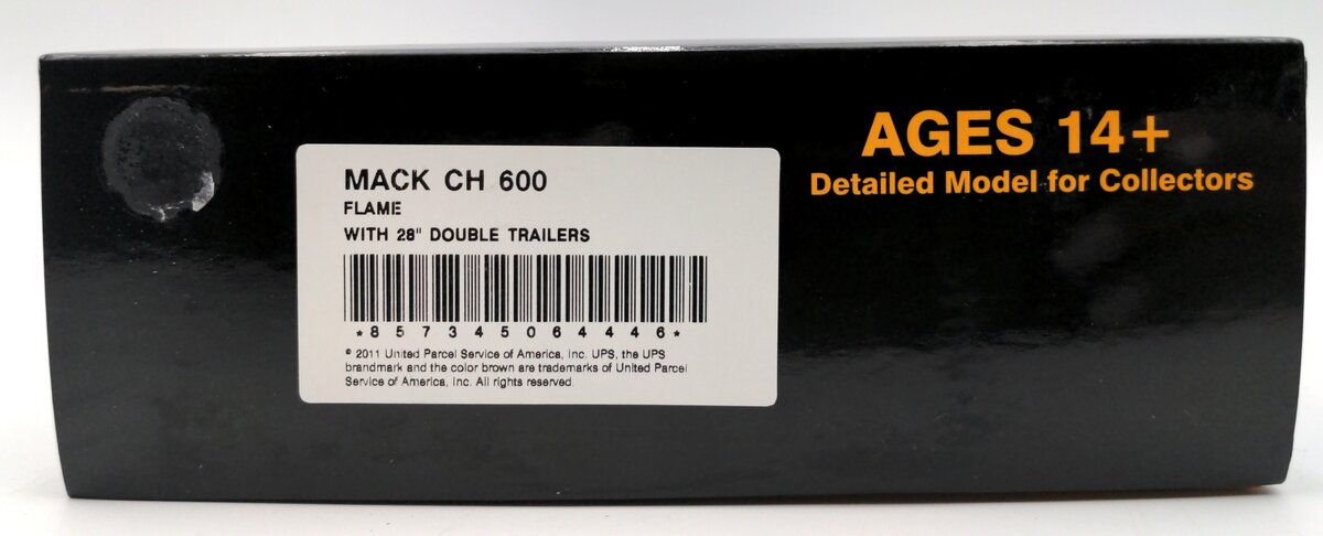 PEM CH 600 1:64 Scale Diecast Mack Semi Tractor w/ Trailer Set