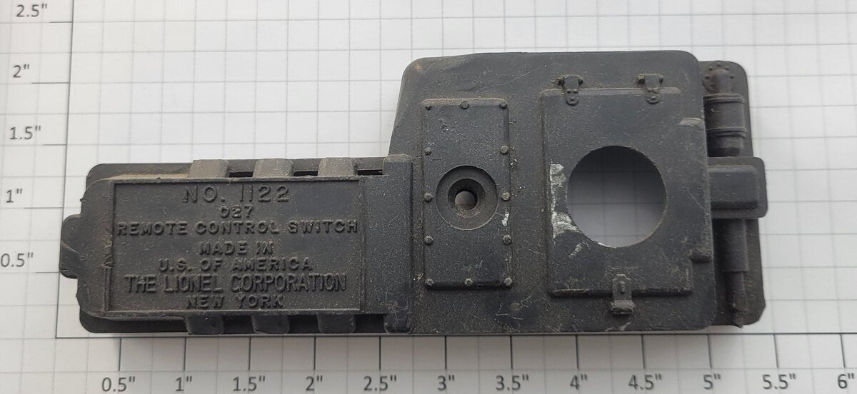 Lionel 1122-220X O27 Left Hand Track Turnout Switch Motor Cover