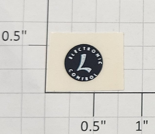 Lionel 4357-1 Black Electronic Control Sticker Decal