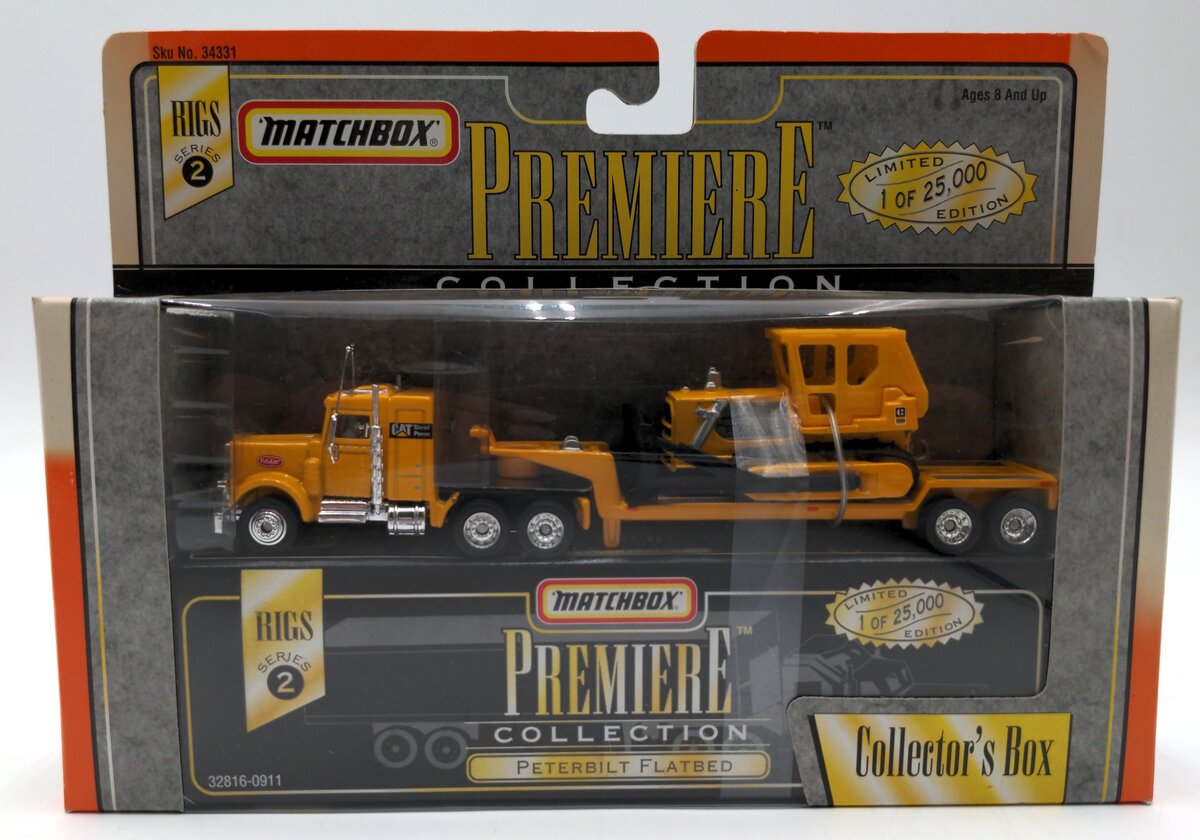 Matchbox 34331 1:64 Scale CAT Rig w/ Lowboy Premier Collection Series 2