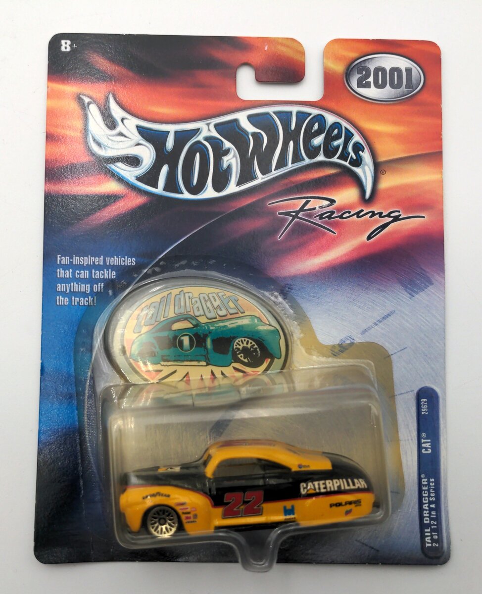 Mattel 29629 1:64 Scale Diecast Hot Wheels CAT Tail Dragger