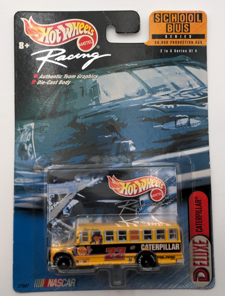 Mattel 27507 1:64 Scale Diecast Hot Wheels School Bus Series CAT School Bus