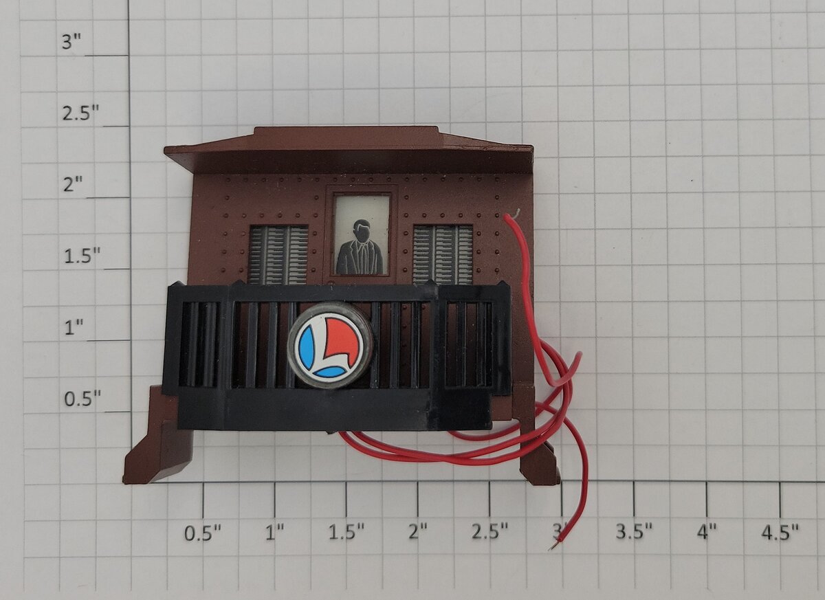 Lionel 19018-10 O Red Oxide Metal "Sager Place" Madison Observation Platform