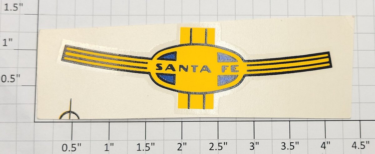 Lionel 2333-28 Santa Fe Water Soluble Decal