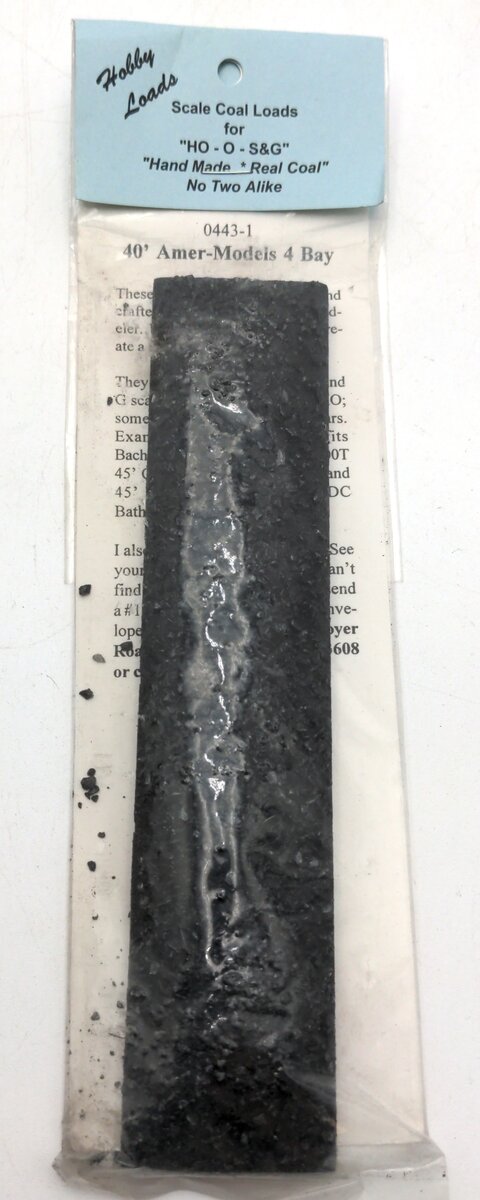 Hobby Loads 0443-1 S Scale 40' Amer-Models 4 Bay Coal Load