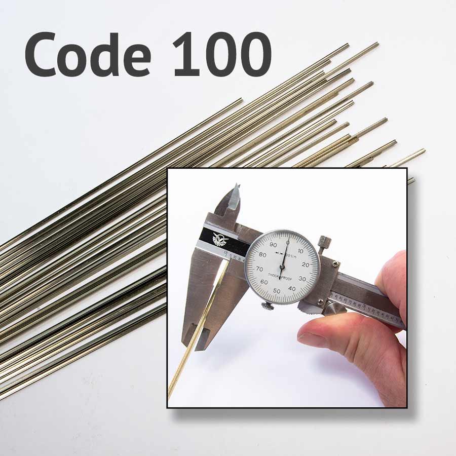 Micro Engineering 17-100-C HO Scale Code 100 Non-Weathered Nickel-Silver Rail 18