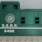 Lionel 2357-332 Green S.S.R.R. Plastic Caboose Body Shell #6486
