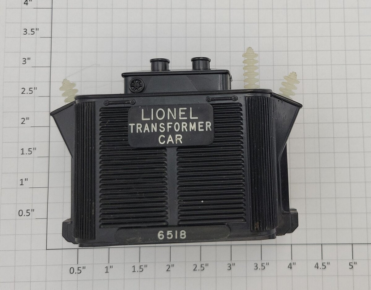 Lionel 6518-11 O Gauge Black Transformer Assembly w/ Nuts & 1 Broken Insulator