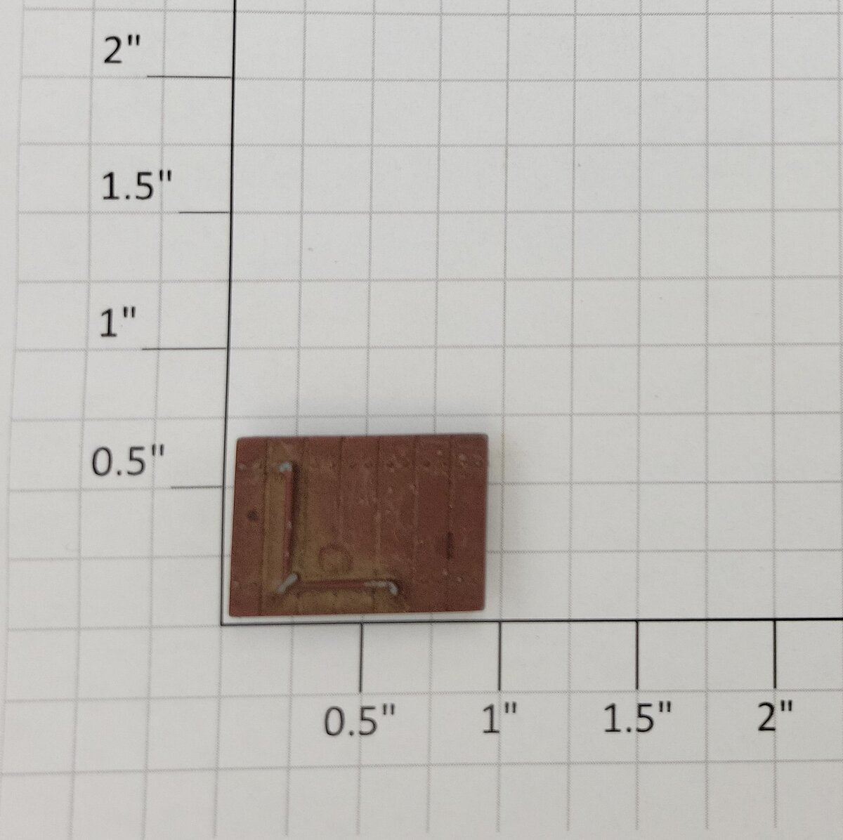 Lionel 714-5 O Gauge Brown Diecast Roof Hatch with Handrails