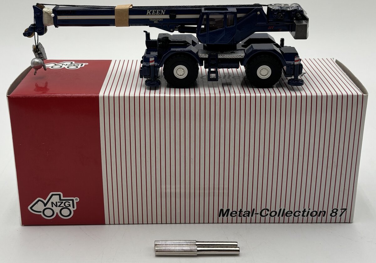 NZG 530/12 1:87 Scale Keen Transport Inc. Grove RT 700 E Mobile Crane Diecast