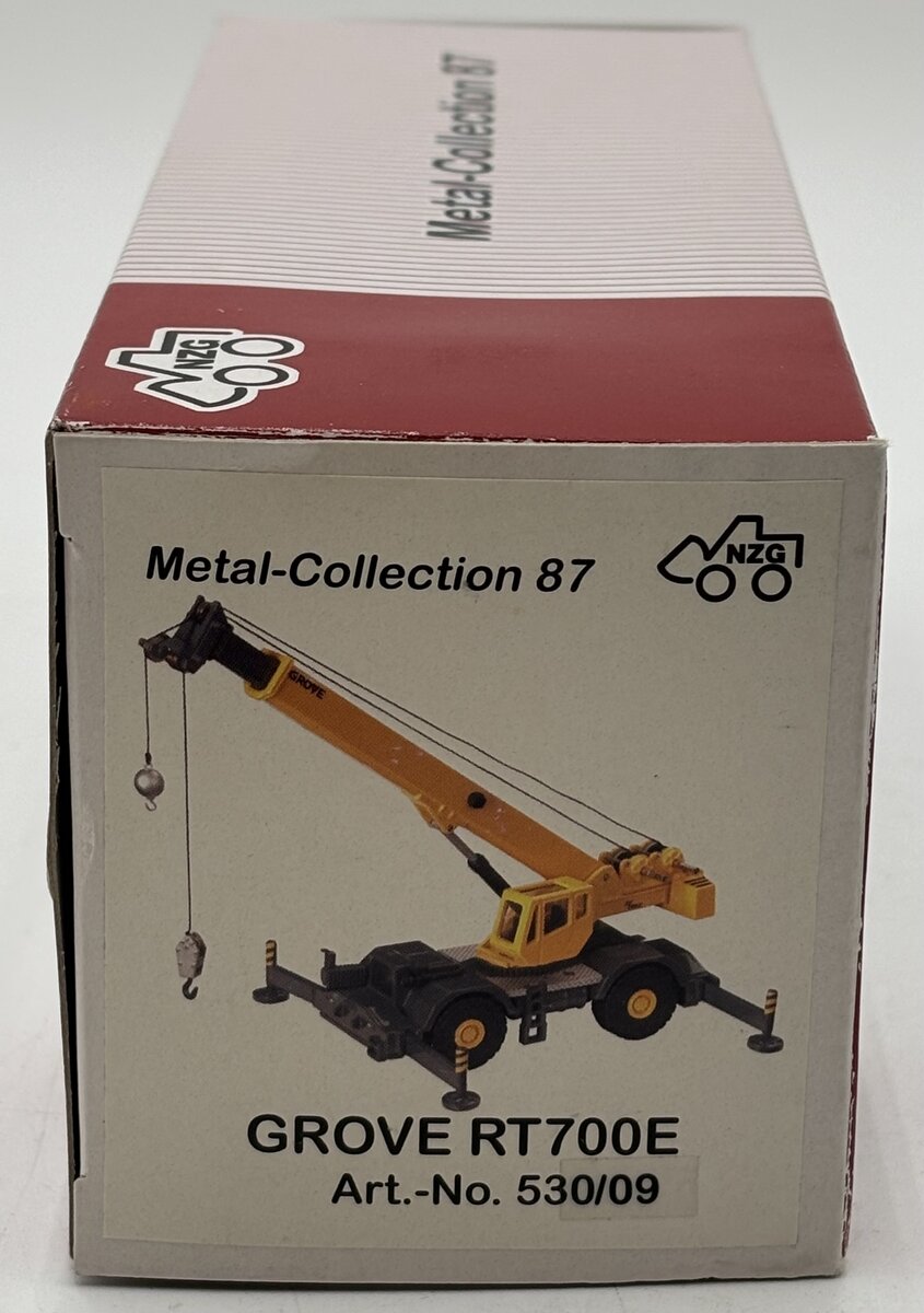 NZG 530/09 1:87 Scale Sunshine Grove RT 700 E Mobile Crane Diecast