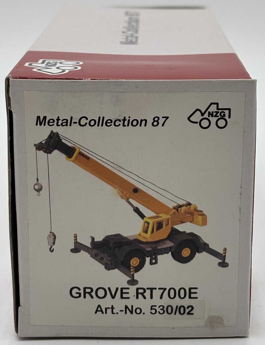 NZG 530/02 1:87 Scale Tan Grove RT 700 E Mobile Crane Diecast