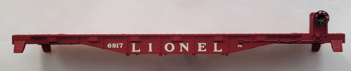 Lionel 26024-7 O Gauge Postwar Celebration Series Red Flatcar Body #6817
