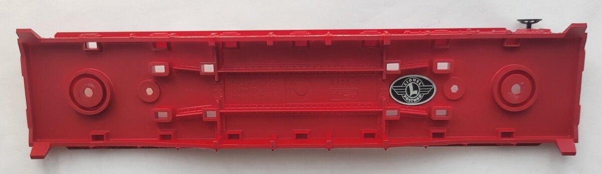 Lionel 26023-7 O27 Red Bulldozer Flatcar Frame #6816