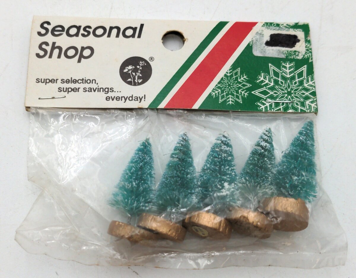 Hobby Lobby HB1T/5 Seasonal Shop 1" Christmas Trees 5 pcs