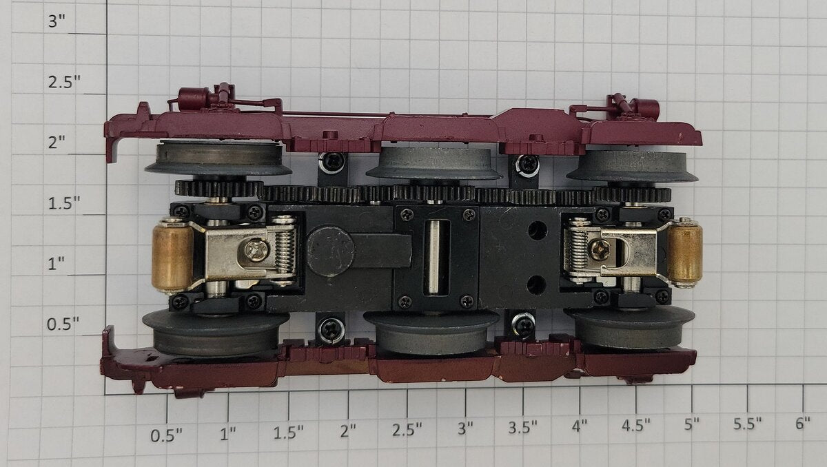 Lionel 38942-775 O Diecast Maroon ES44AC UP 6-Wheel Front Powered Truck