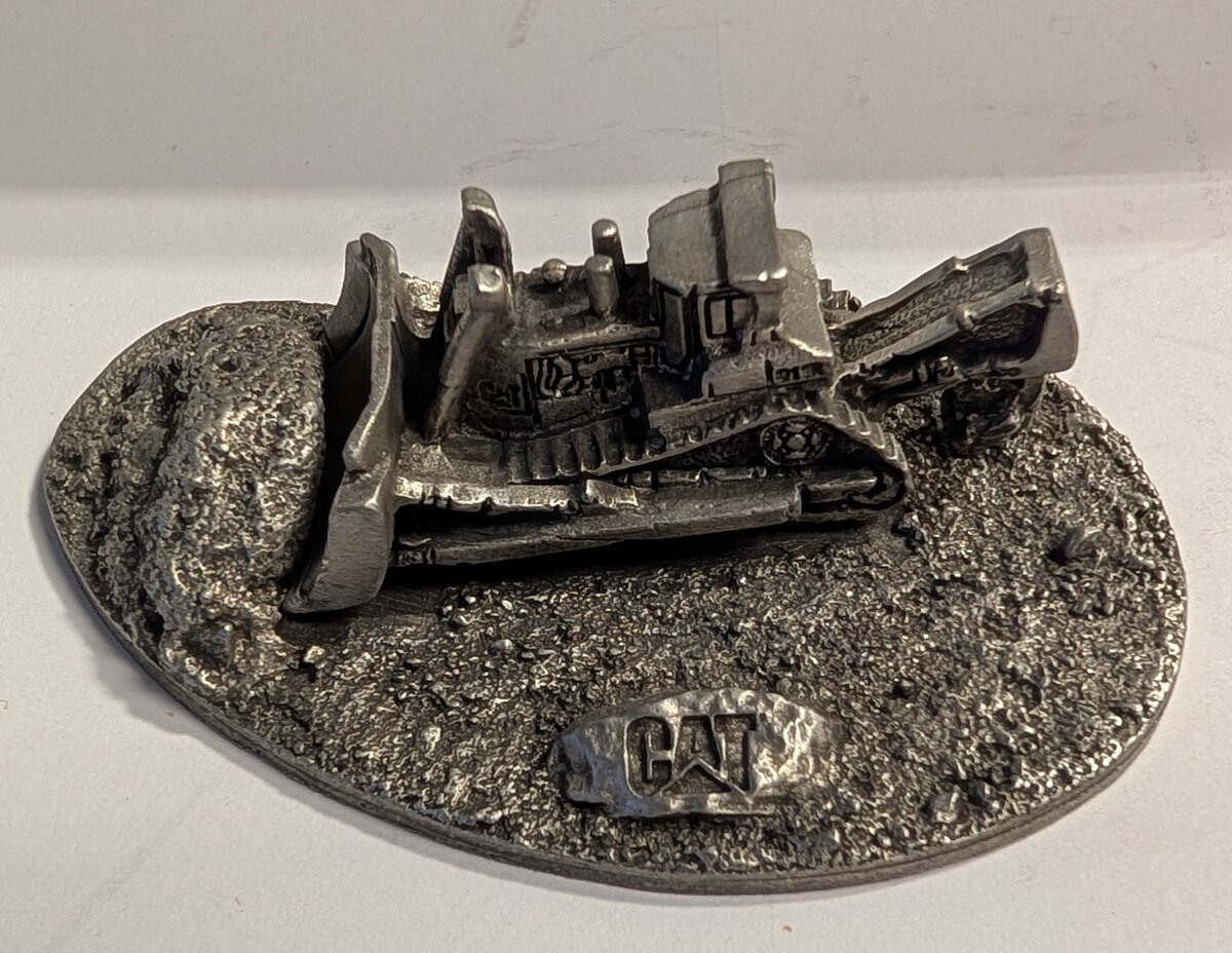 Caterpillar D11 Track-Type Bulldozer Promotional Pewter Scale Model