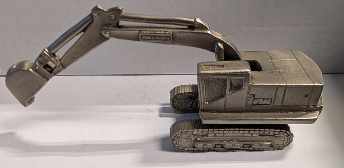 FMC Link-Belt Hydraulic Excavator Promotional Pewter Scale Model