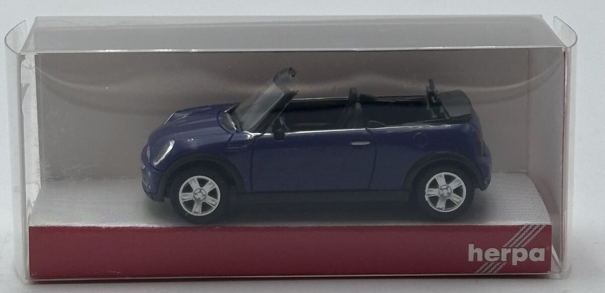 Herpa 023276 HO Blue Mini Cooper