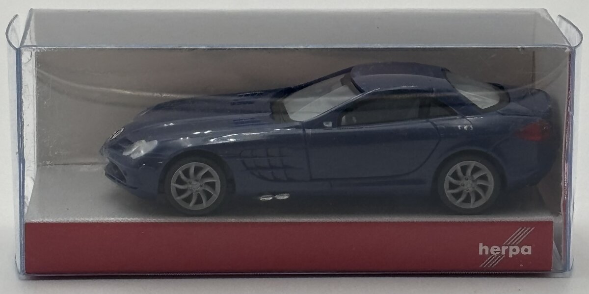 Herpa 023207 HO Blue Mercedes-Benz SLR McLaren
