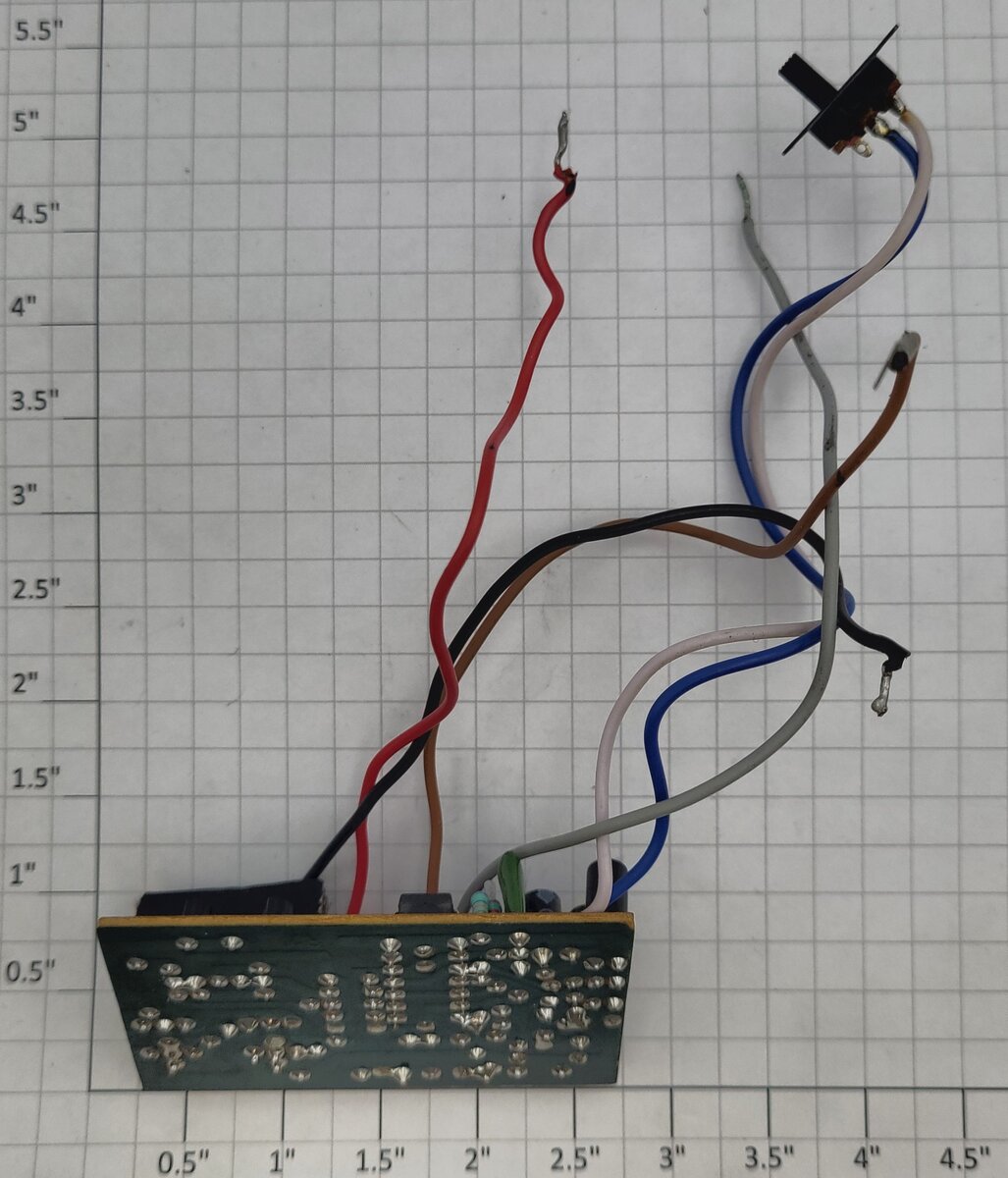 Lionel 103-1 E-Unit Reverse PCB Circuit Board with Chip QA0239