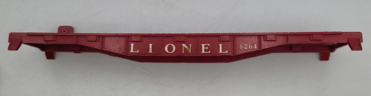Lionel 6264-1 Red Plastic Lionel Flat Car Body #6264