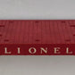 Lionel 6819-1 Red Plastic Lionel Flat Car with Operating Trucks