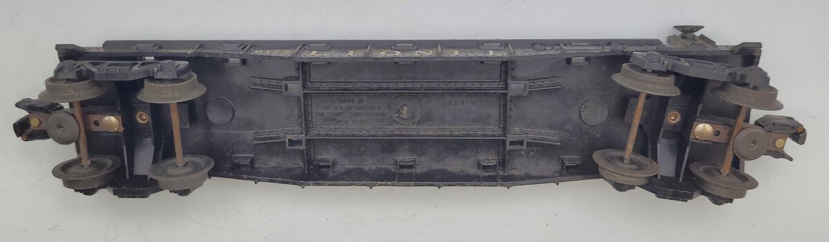 Lionel 6175-2 Black Plastic Lionel Flat Car Frame with Operating Trucks #6175