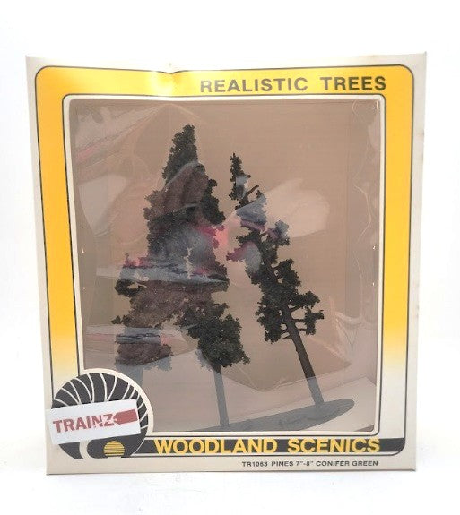 Woodland Scenics TR1063 All Scales Green Pines 7"-8" Conifer (Box of 3)