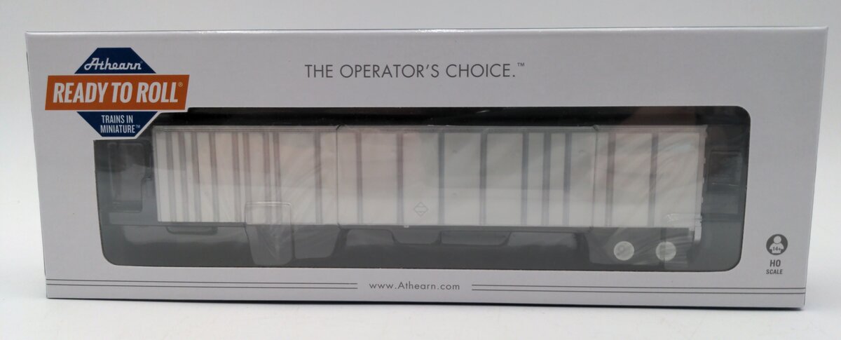 Athearn ATH72597 HO Scale Owner Operator 53' Plate Trailer White