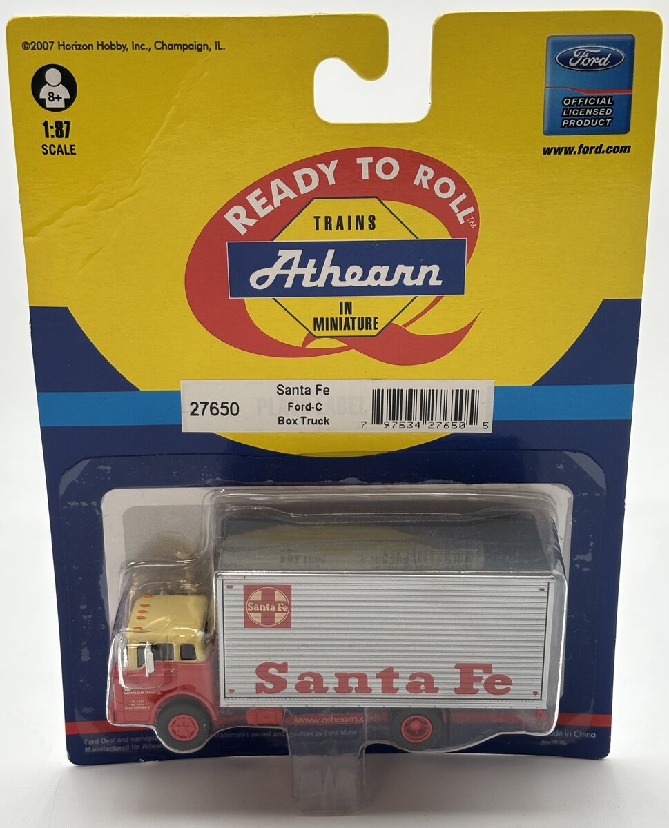 Athearn 27650 HO Santa Fe Ford-C Box Truck