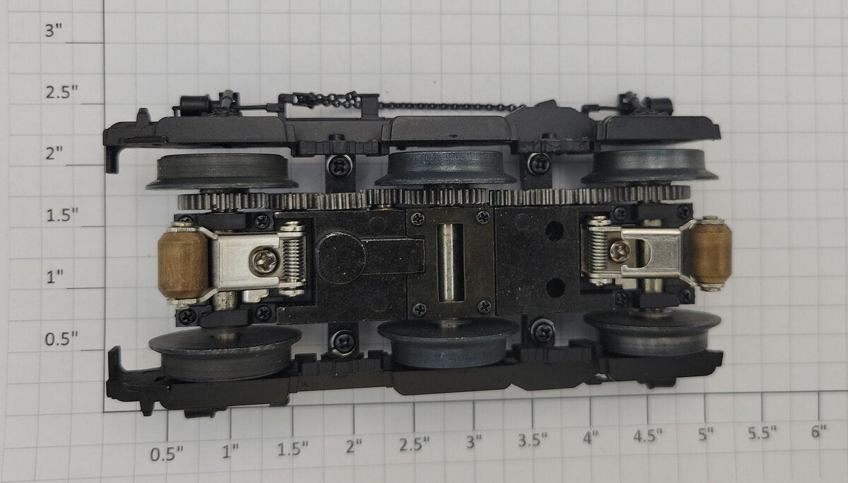Lionel 28347-773 O Gauge Diecast ES44AC 6-Wheel Flat Black Rear Powered Truck