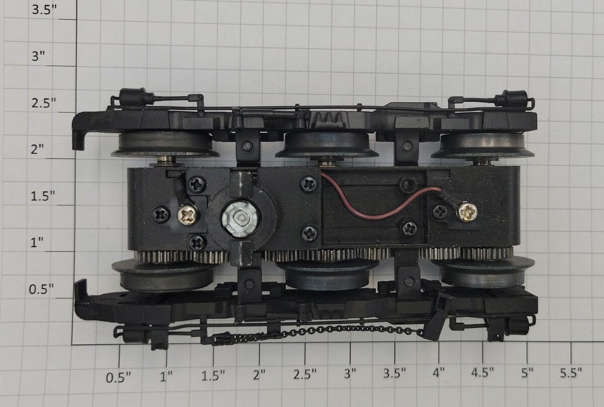 Lionel 28347-773 O Gauge Diecast ES44AC 6-Wheel Flat Black Rear Powered Truck