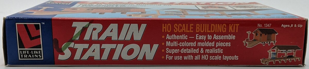 Life Like 1347 HO Scale Train Station Building Kit