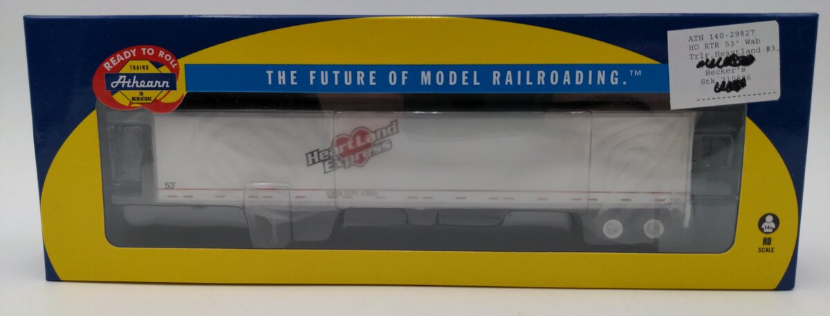 Athearn ATH29827 HO Scale Heartland Express 53' Duraplate Trailer #8628