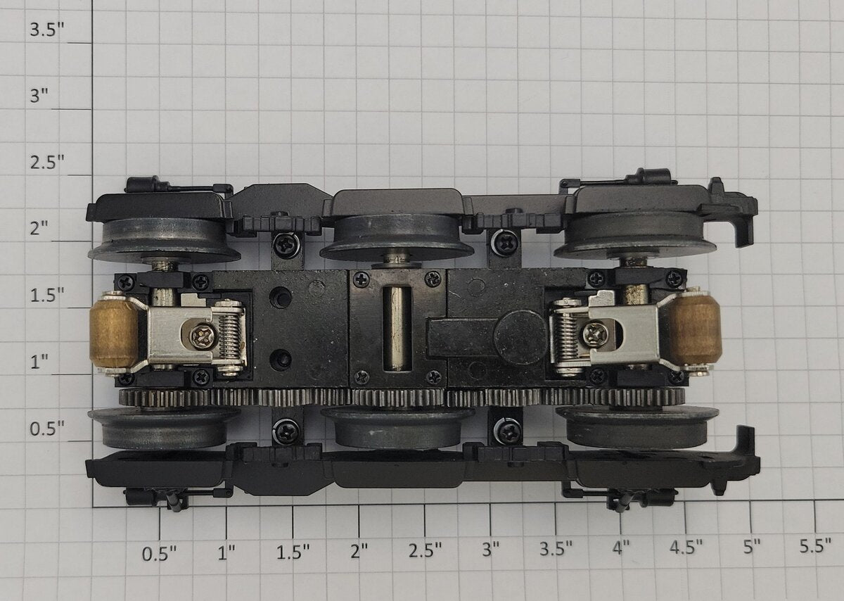 Lionel 28347-772 O Gauge Diecast Es44AC 6-Wheel Flat Black Front Powered Truck