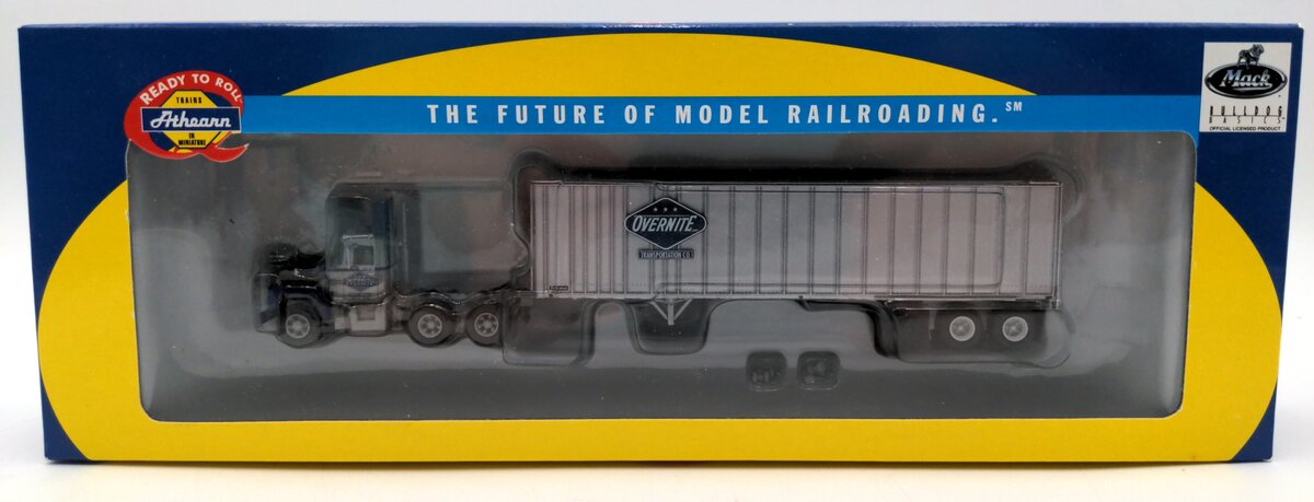 Athearn 70994 HO Scale Overnite Mack R Truck 40' Exterior Post Trailer