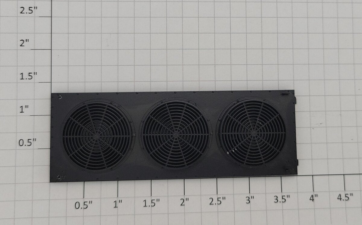 Lionel 2233711-145 O Gauge F40PH Black Plastic Hatch Cover with Fans