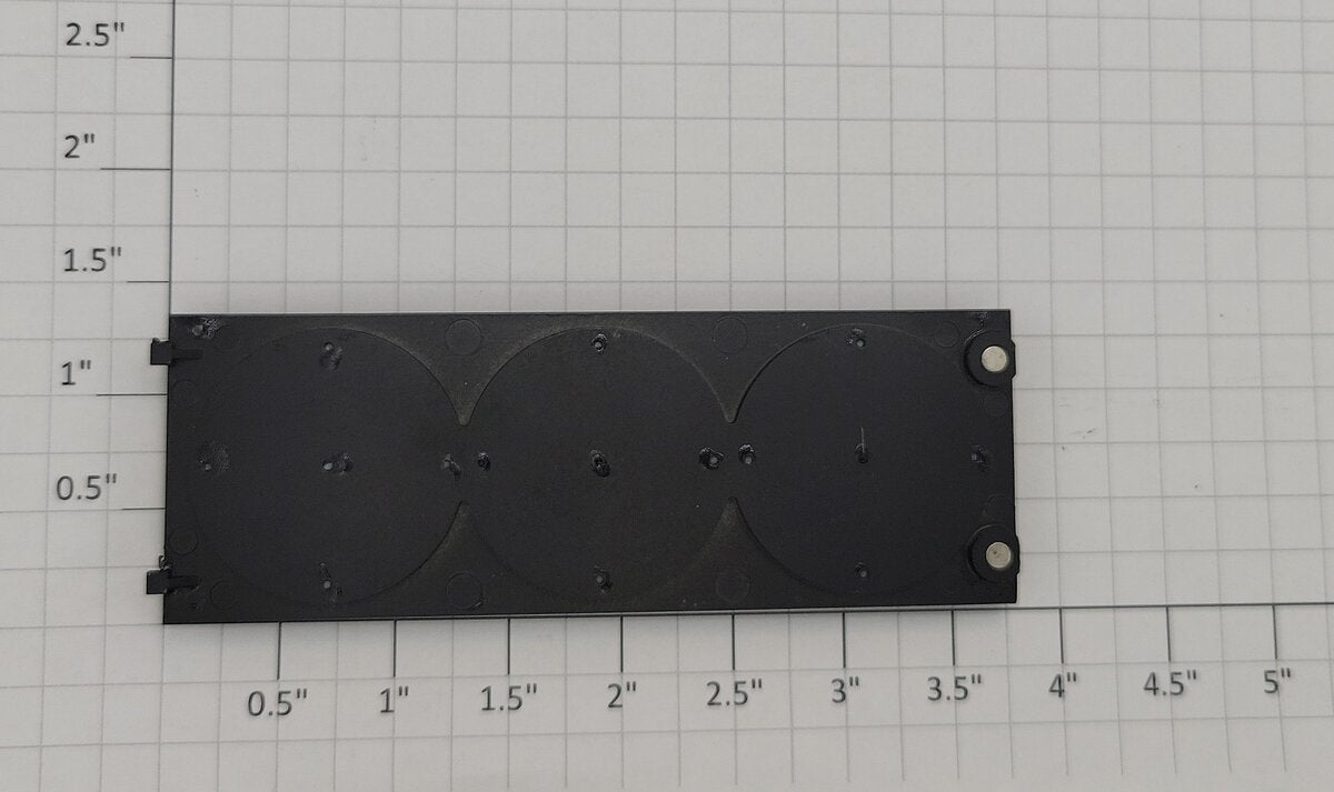 Lionel 2233711-145 O Gauge F40PH Black Plastic Hatch Cover with Fans
