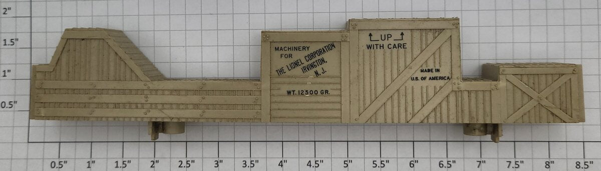 Lionel 3444-24 Plastic Tan Crate Load with Lionel Corporation Lettering
