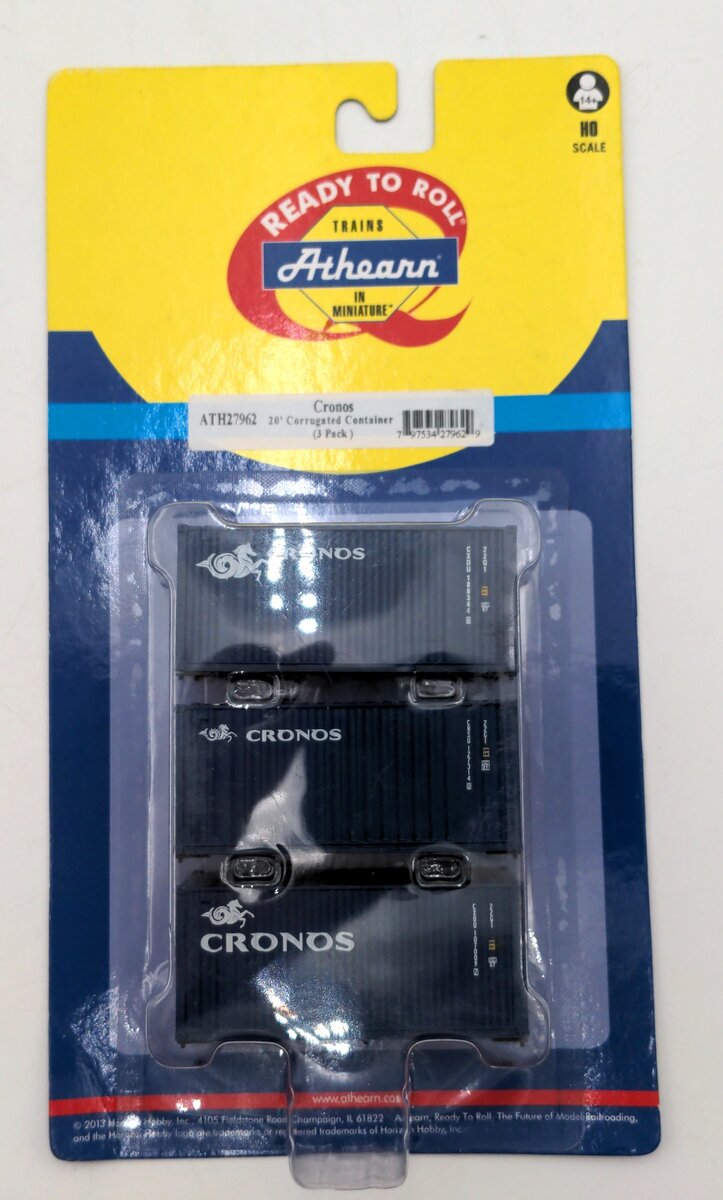 Athearn 27962 HO Scale Cronos 20' Corrugated Container (Pack of 3)