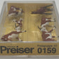 Preiser 0159 HO Cattle With Cowboy & Horse Figures